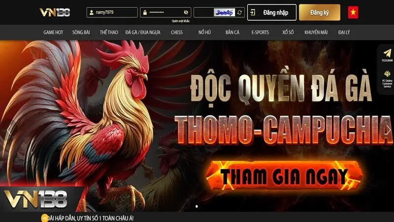 VN138 là địa chỉ cá cược online uy tín chuyên cung cấp sản phẩm đẳng cấp